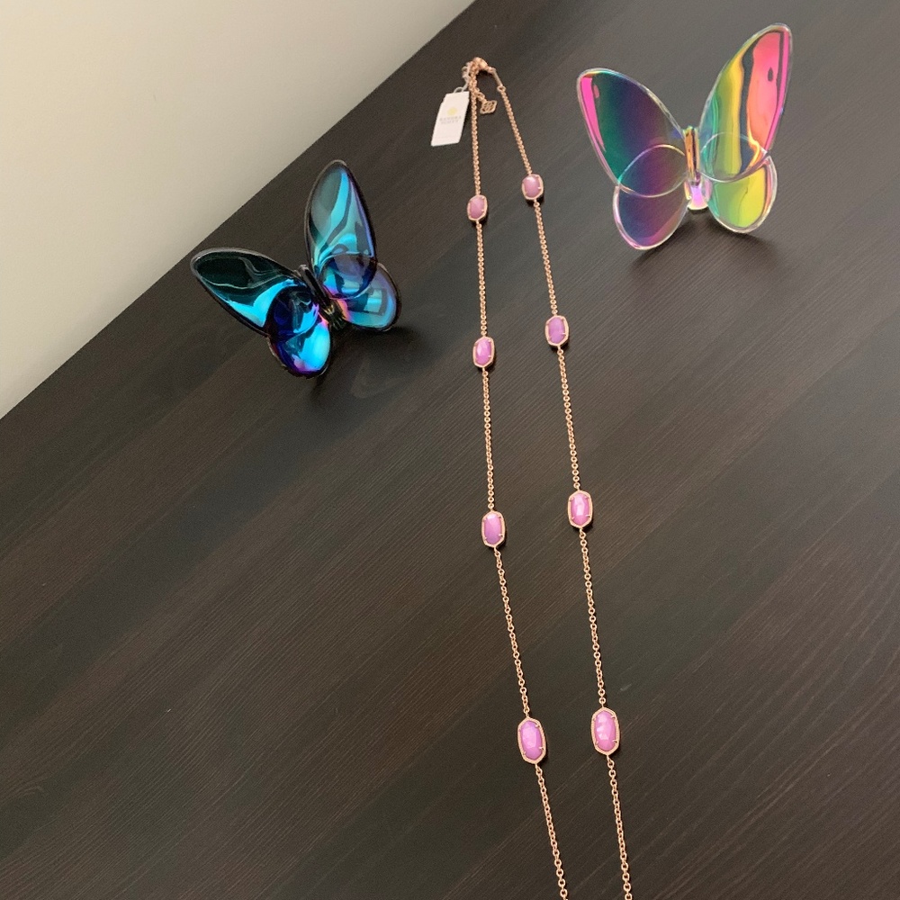 Kendra Scott Custom Lilac Pearl Kellie necklace